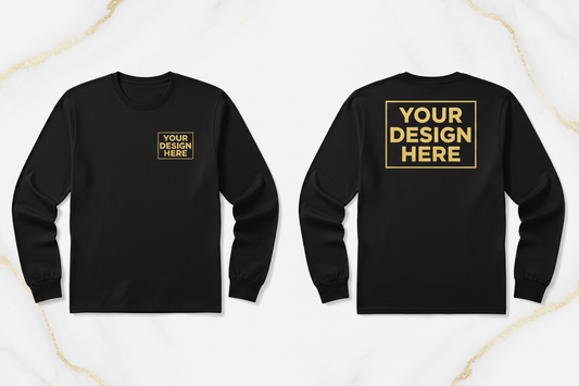 Custom Long Sleeve – Your Design Here | Blingdazzel