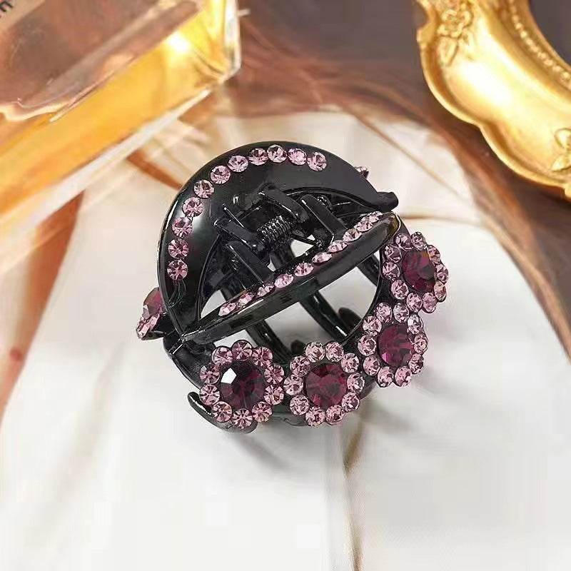 Rhinestone Barrettes High-end Flower Hair Clip