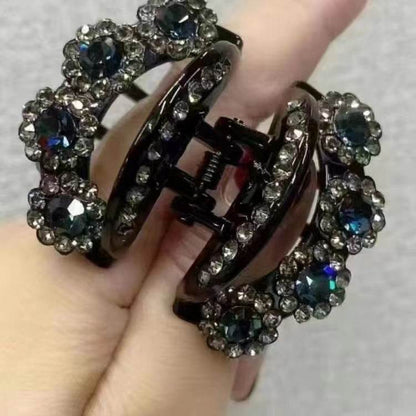 Rhinestone Barrettes High-end Flower Hair Clip