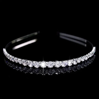 Rhinestone Headband Exquisite Queen Crown Head Hoop