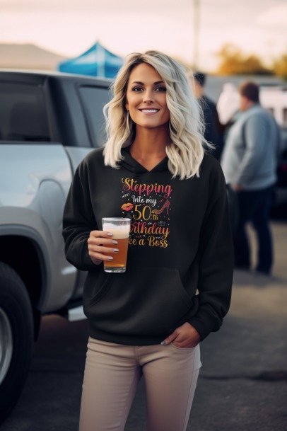 Stepping Into My 50th Birthday Like a Boss - Graphic Design