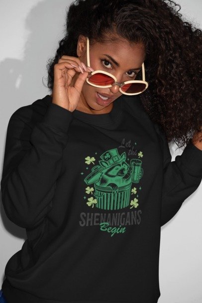 St. Patrick’s Day Raccoon - Graphic Design