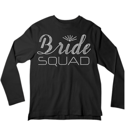 Bride SQUAD - Bride Rhinestone Apparel