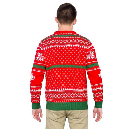 Merry Christmas Ya Filthy Animal Snowflake And Reindeer  Sweater