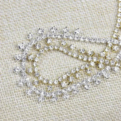 Rhinestone Claw Simple Fashion Item Choker Temperament Clavicle Chain Necklace  for Women Bridal  Wedding Necklace