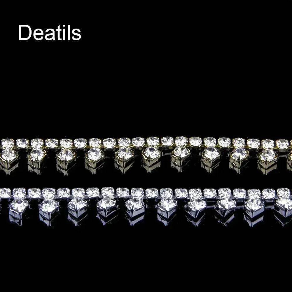 Rhinestone Claw Simple Fashion Item Choker Temperament Clavicle Chain Necklace  for Women Bridal  Wedding Necklace