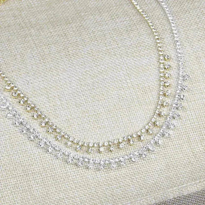 Rhinestone Claw Simple Fashion Item Choker Temperament Clavicle Chain Necklace  for Women Bridal  Wedding Necklace