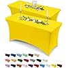 Yellow custom logo printed tablecloth