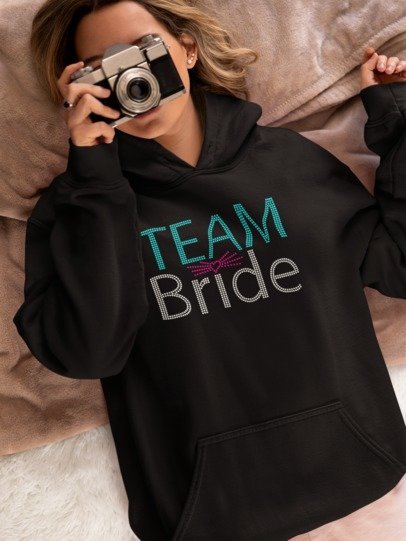 Team Bride Rhinestone Apparel