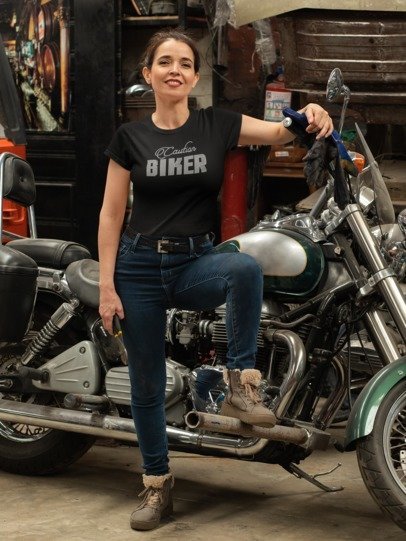 Caution Biker - Rhinestone Collection