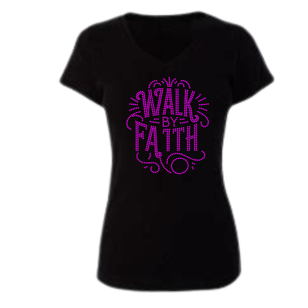 Walk by Faith Rhinestone Apparel