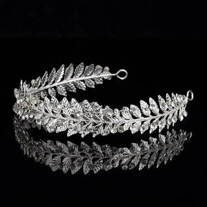 Women's Silver-plated Rhinestone Alloy Crown Tiara