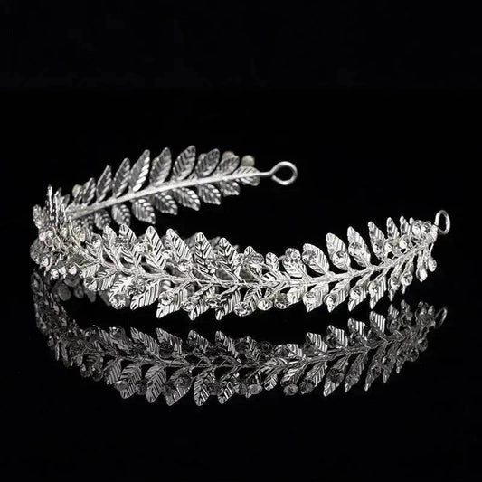 Women's Silver-plated Rhinestone Alloy Crown Tiara